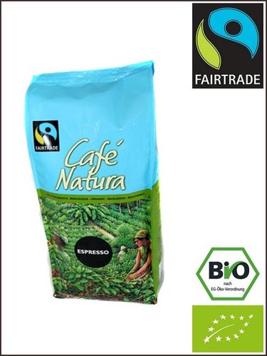 Bio Café Natura Espresso, 1000g Bohne
