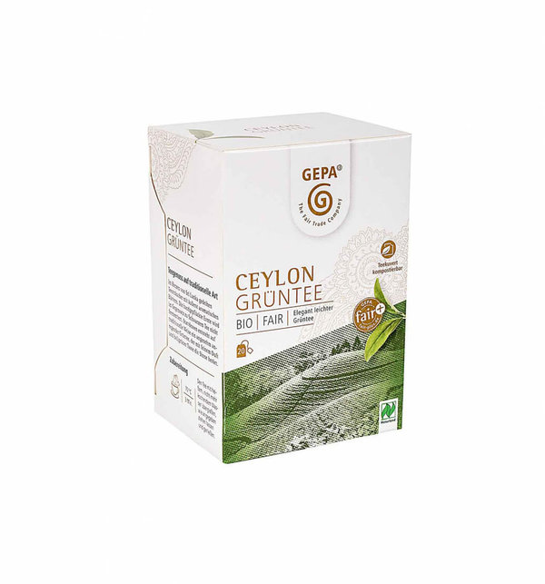 Bio Ceylon Grüntee kuvertiert, 40g (20x2g)