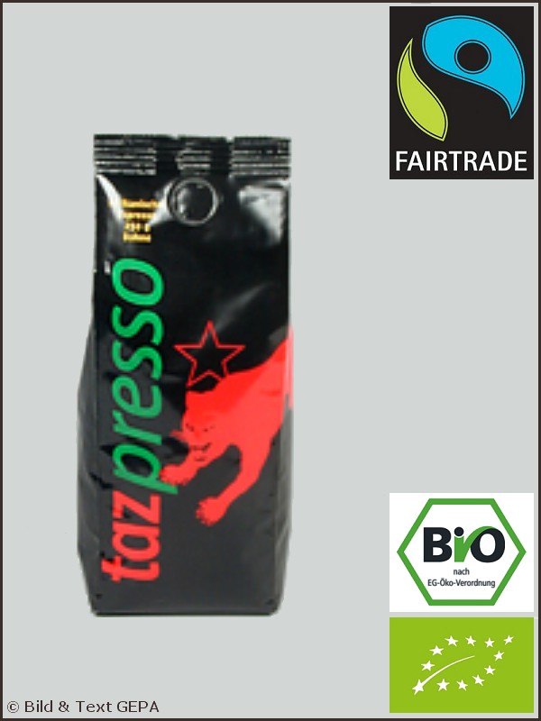 Tazpresso Afrika Bio, 1000 g Bohne