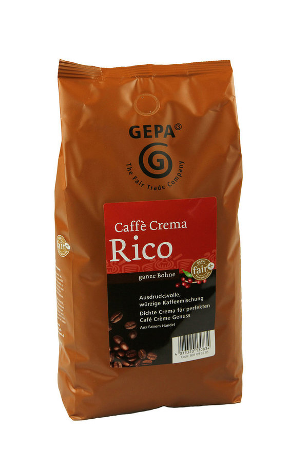 Rico Café Crème, Gastrokaffee, 1000 g Bohne
