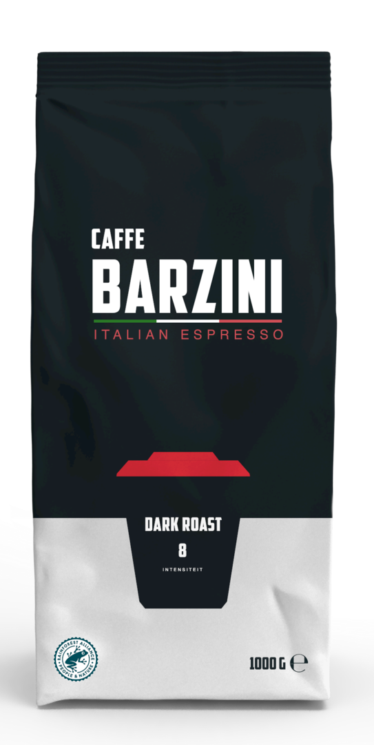 Caffè Barzini Dark Roast -8- RFA, 1000g Bohne