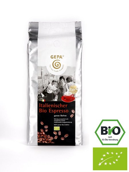 Italienischer Bio Espresso, 1000 g Bohne MHD 02.03.23